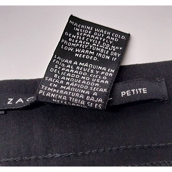 NEW Zac Rachel Womens 12P Pull On Pants Black Stretch Slim Ankle Petite Leggings - Picture 4 of 14